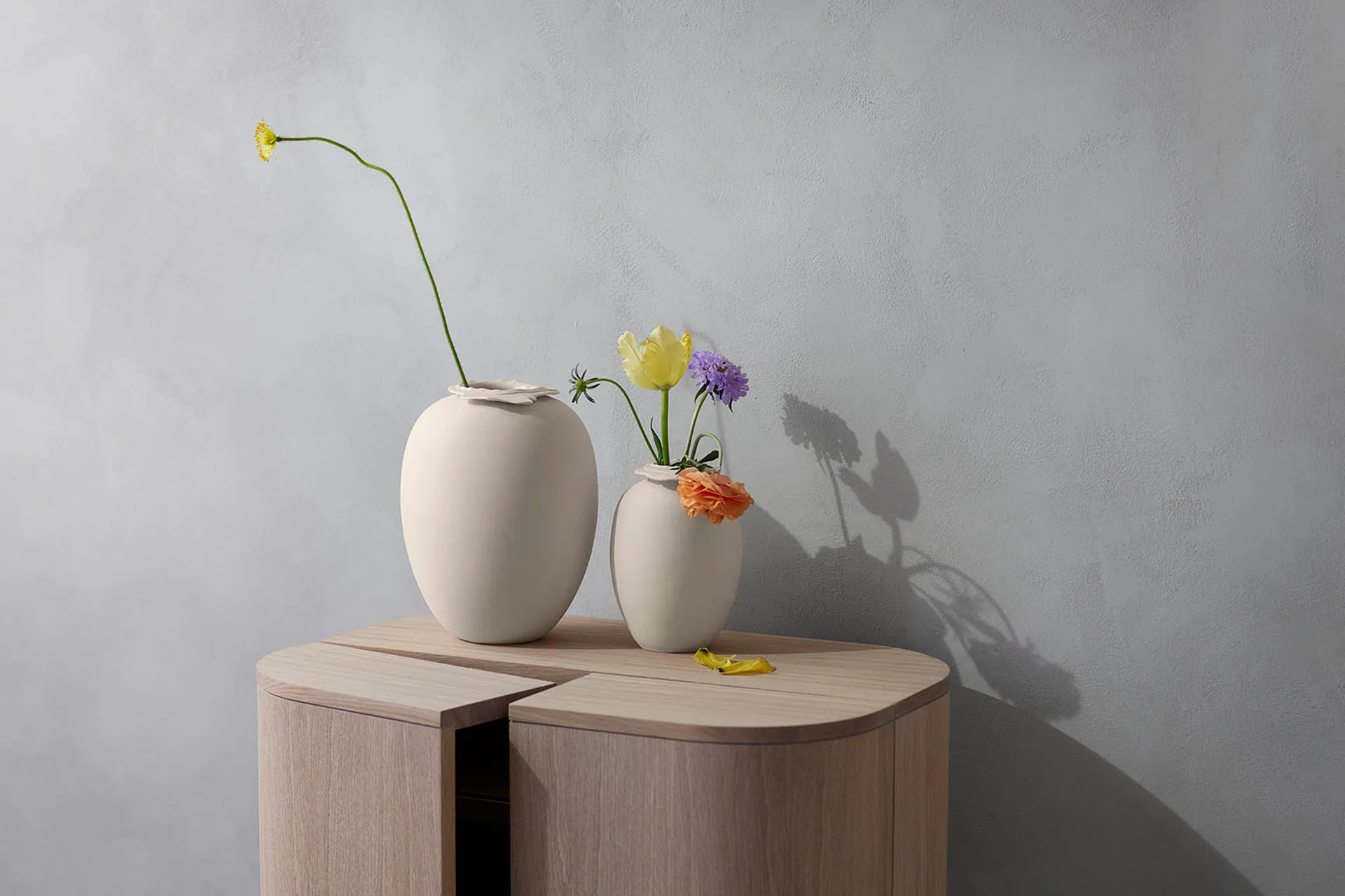 Brim 花瓶 28cm, 米色 Northern