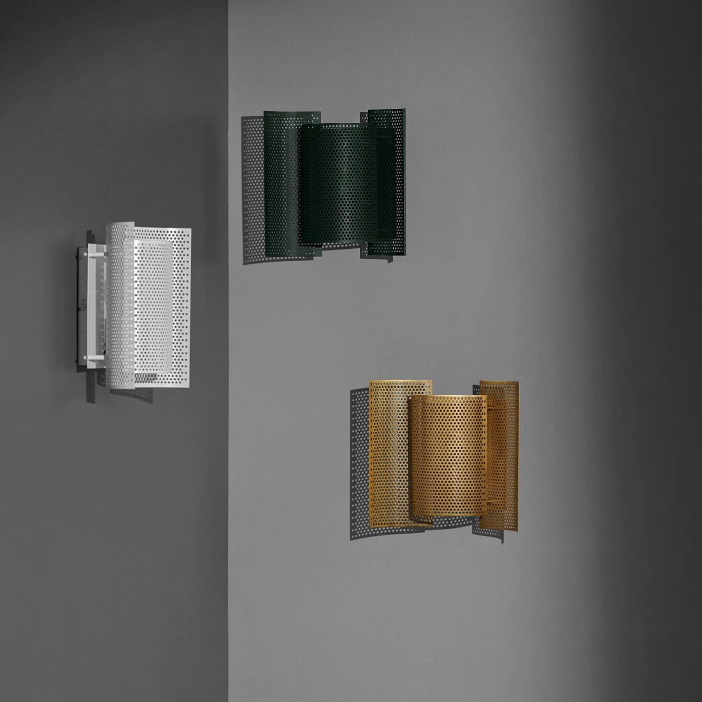 Butterfly 壁灯 perforated, dark绿色 Northern