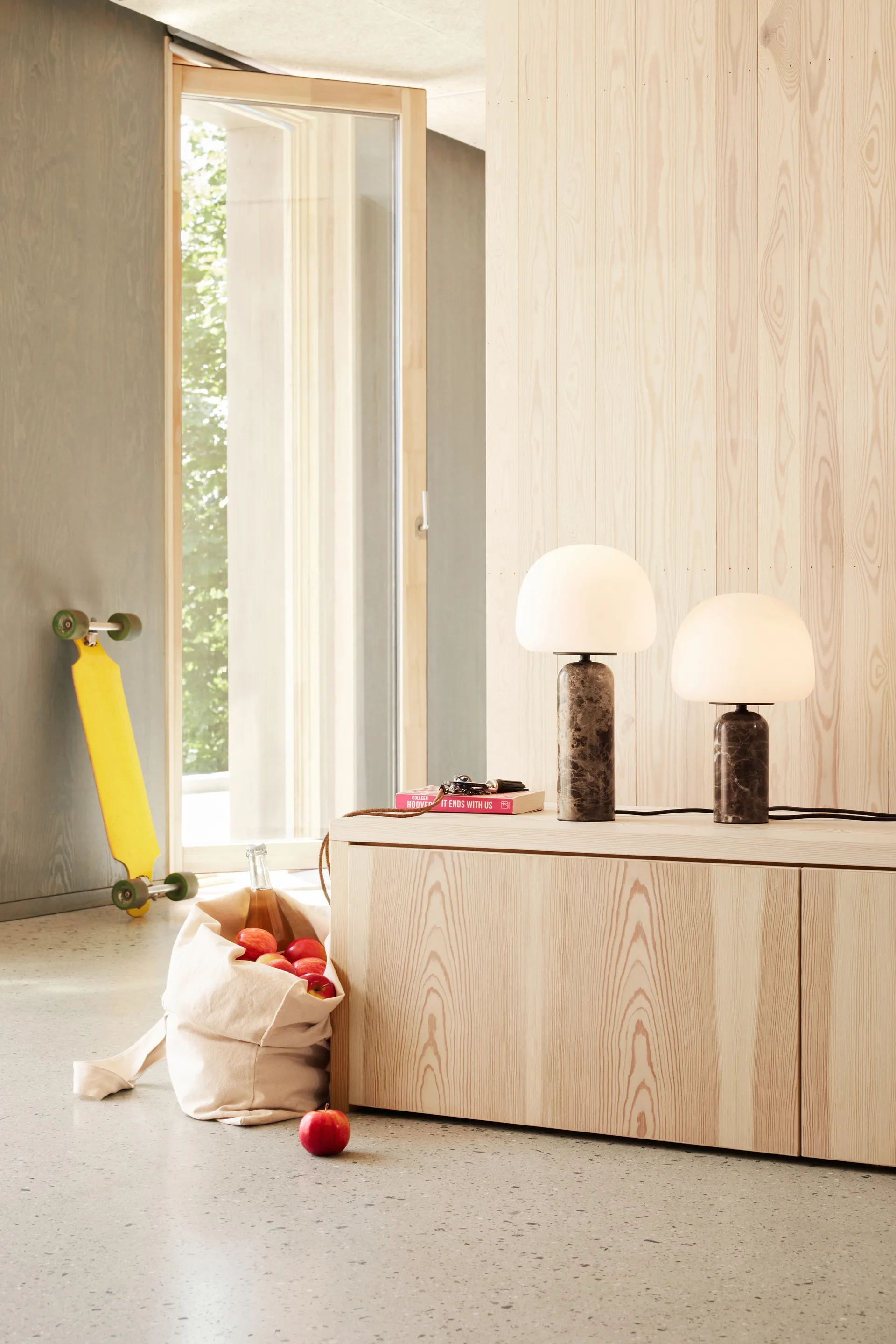 Kin 台灯 33 cm, 褐色 大理石色 Northern