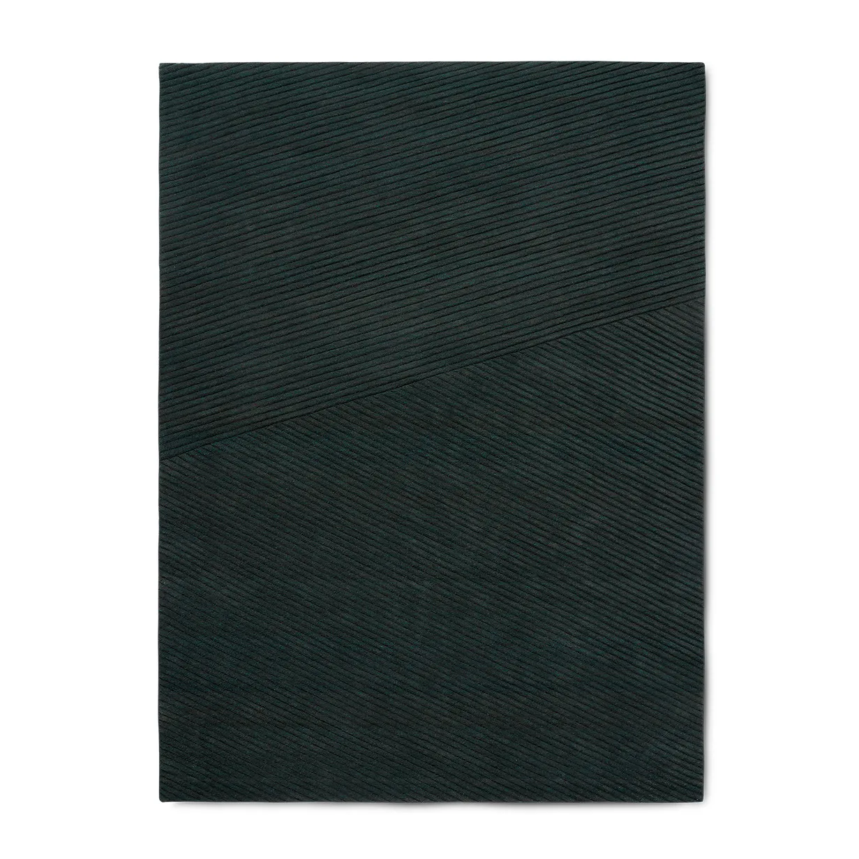Row 中号地毯170x240cm, 深绿色 Northern
