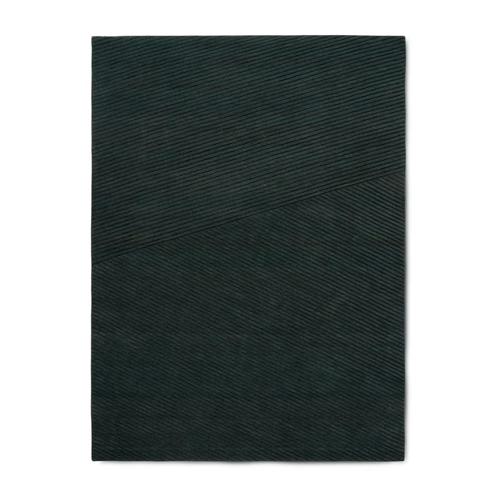 Row 中号地毯170x240cm - 深绿色 - Northern