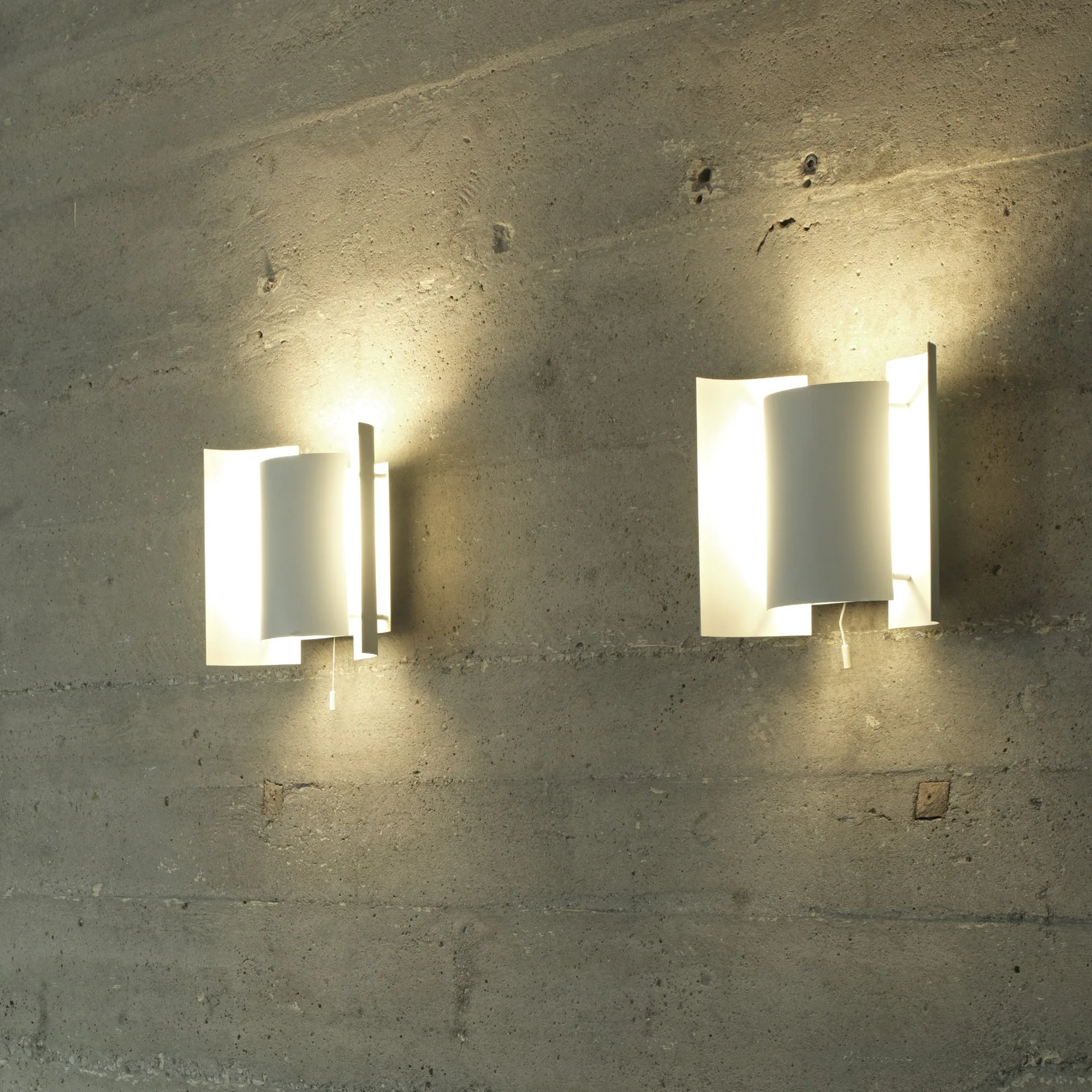 来自挪威的蝴蝶壁灯, 白色 Northern