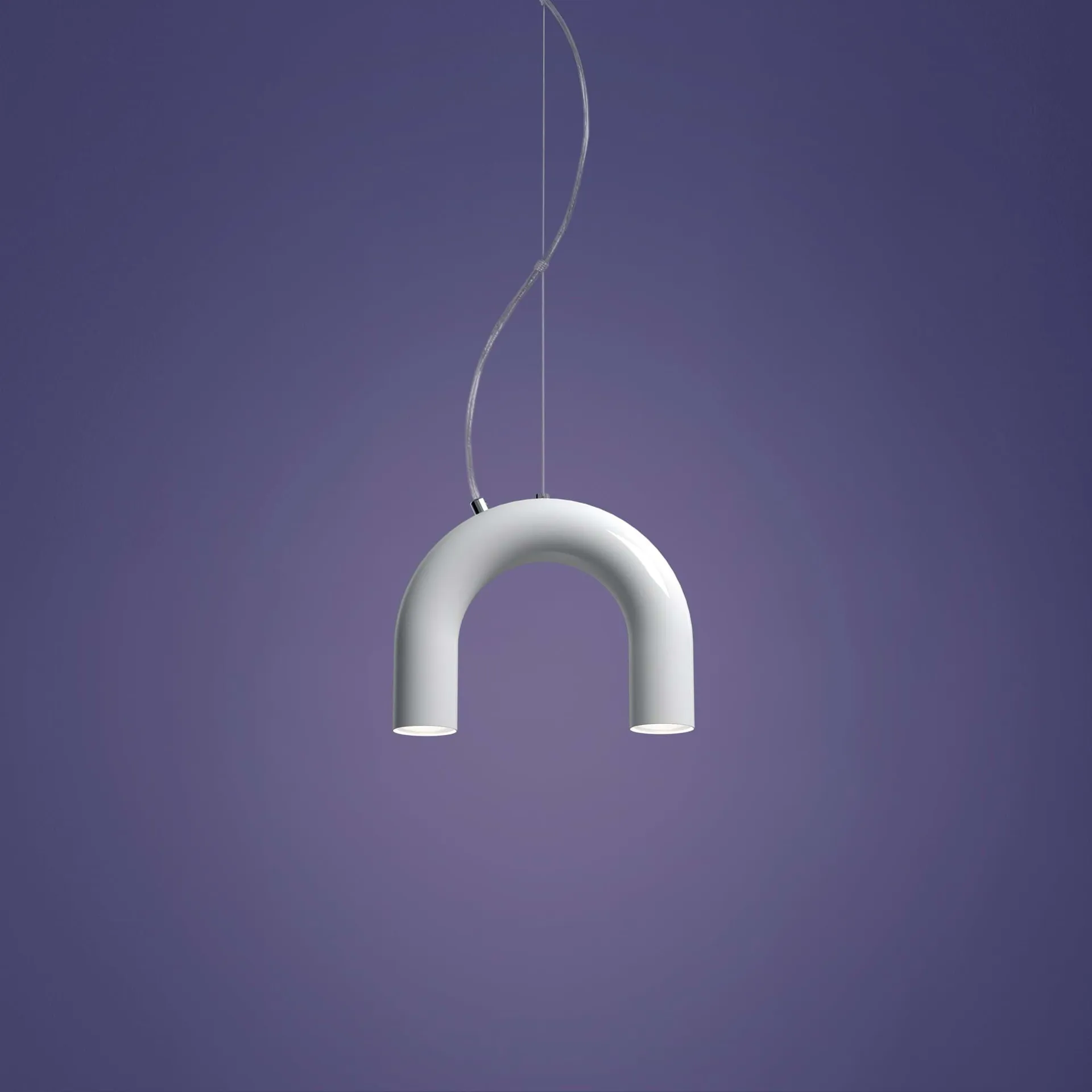 Arch 单头吊灯, 白色，25.5cm Oblure