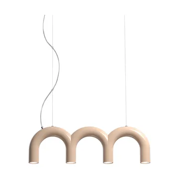 Arch 三联吊灯 - 裸色，65.6cm - Oblure