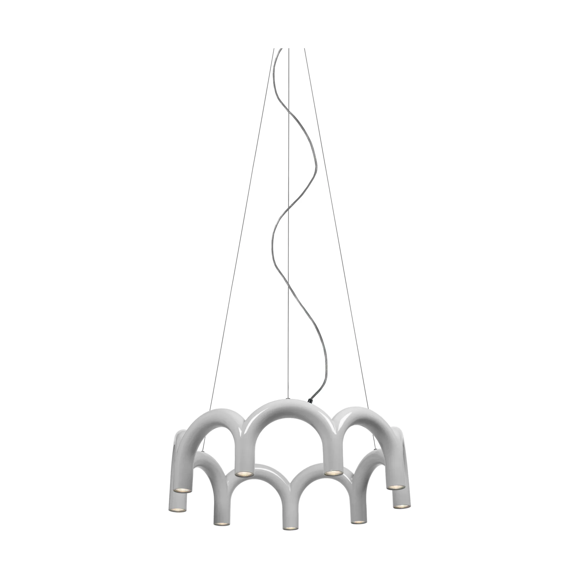 Arch circle 吊灯 Ø76 cm, 白色 Oblure