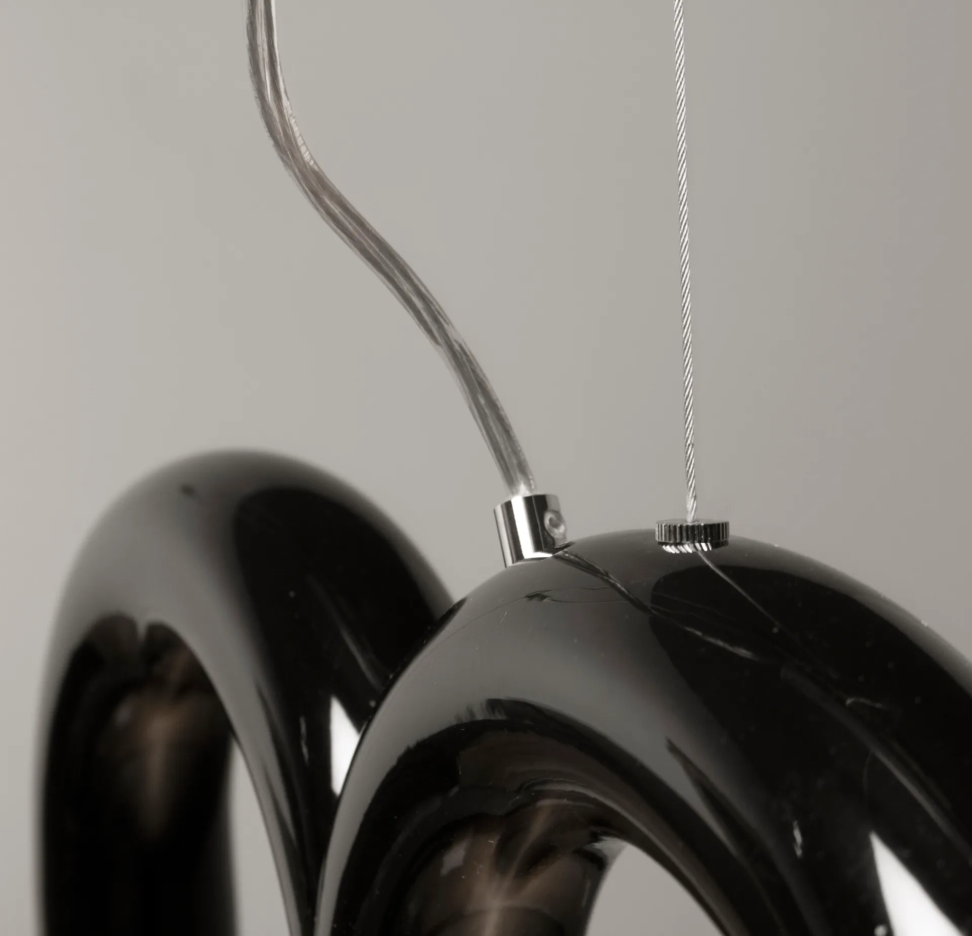 Arch吊灯125.6cm, 黑色 Oblure