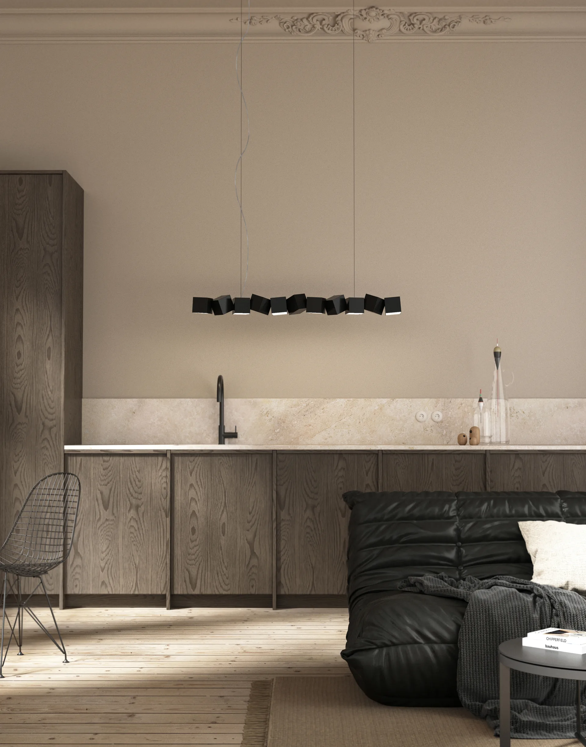 Blockchain system 11 吊灯, 黑色 Oblure