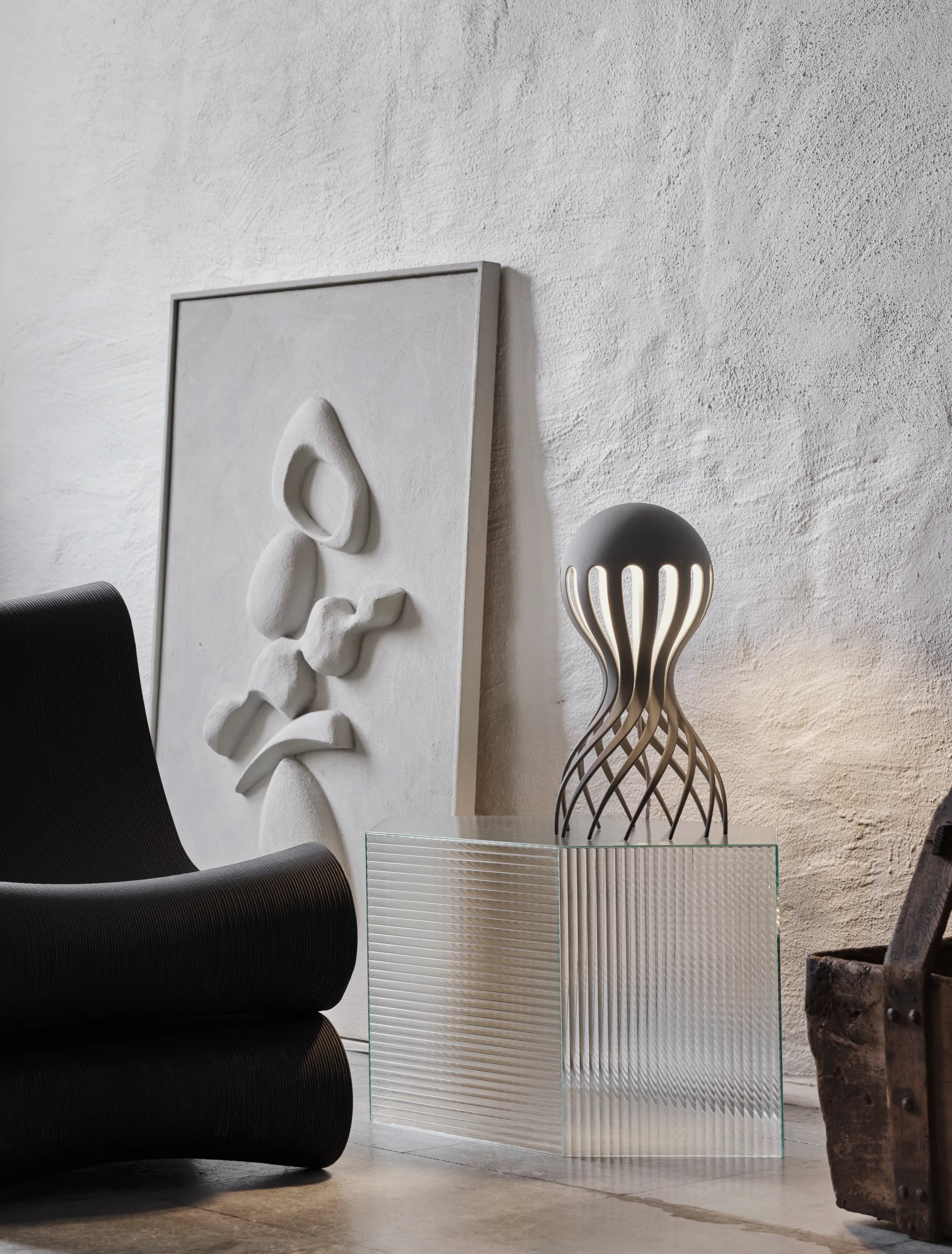 Cirrata 台灯 44.4 cm, 灰色 Oblure