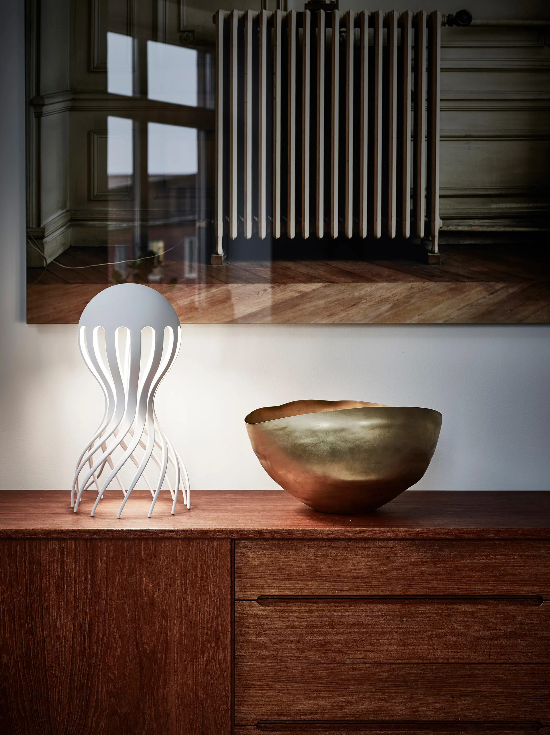 Cirrata台灯44.4cm, 白色 Oblure