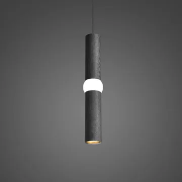 Lightbone 吊灯 - 中号 53.8cm，黑色橡木 - Oblure