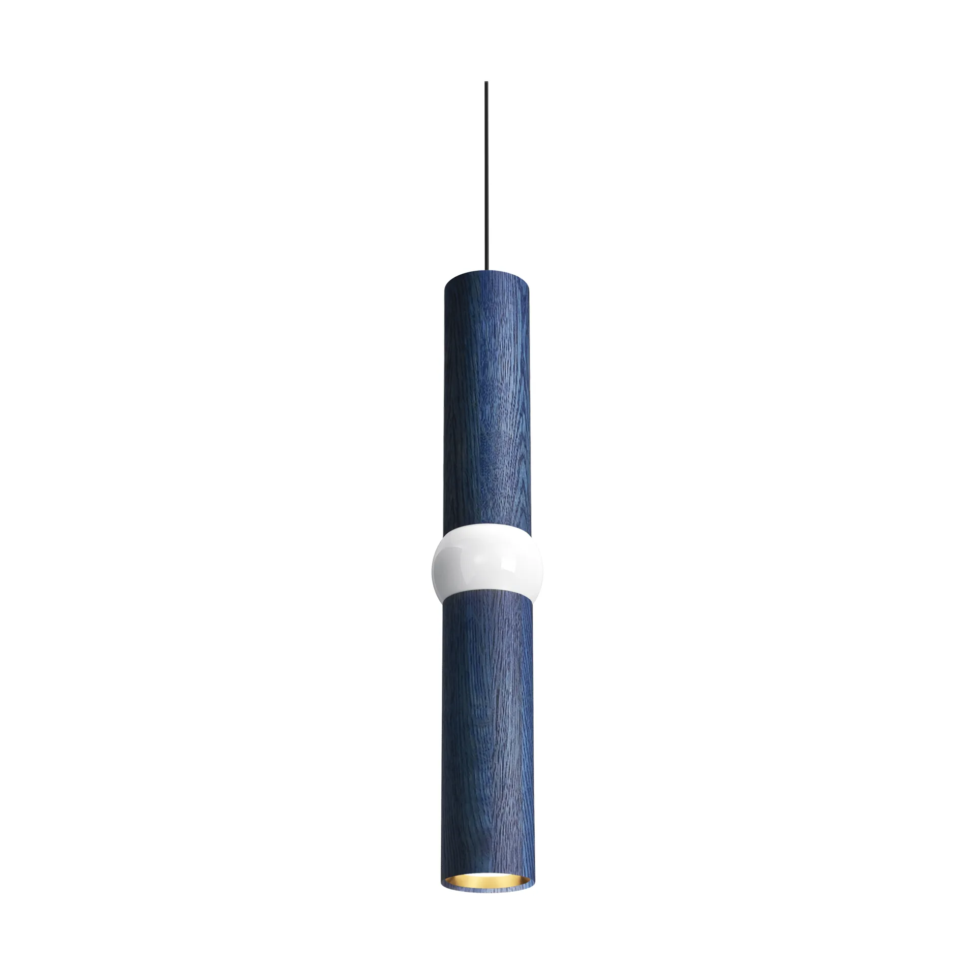 Lightbone 吊灯, 中号 53.8cm，蓝色橡木 Oblure