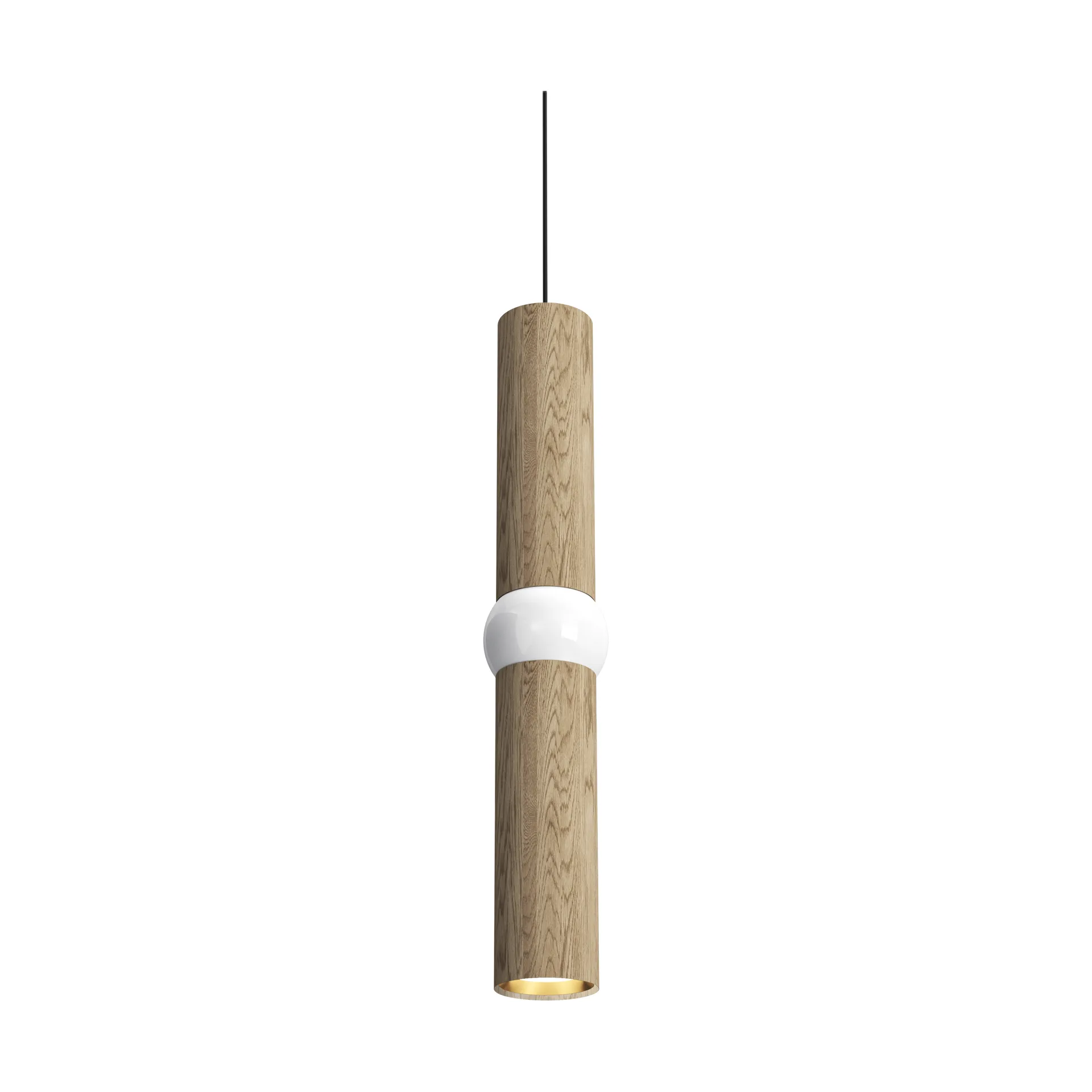 Lightbone 吊灯, 中号 53.8cm，自然色橡木 Oblure
