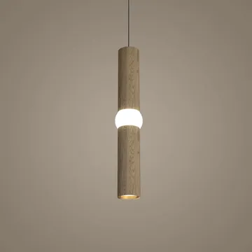 Lightbone 吊灯 - 中号 53.8cm，自然色橡木 - Oblure