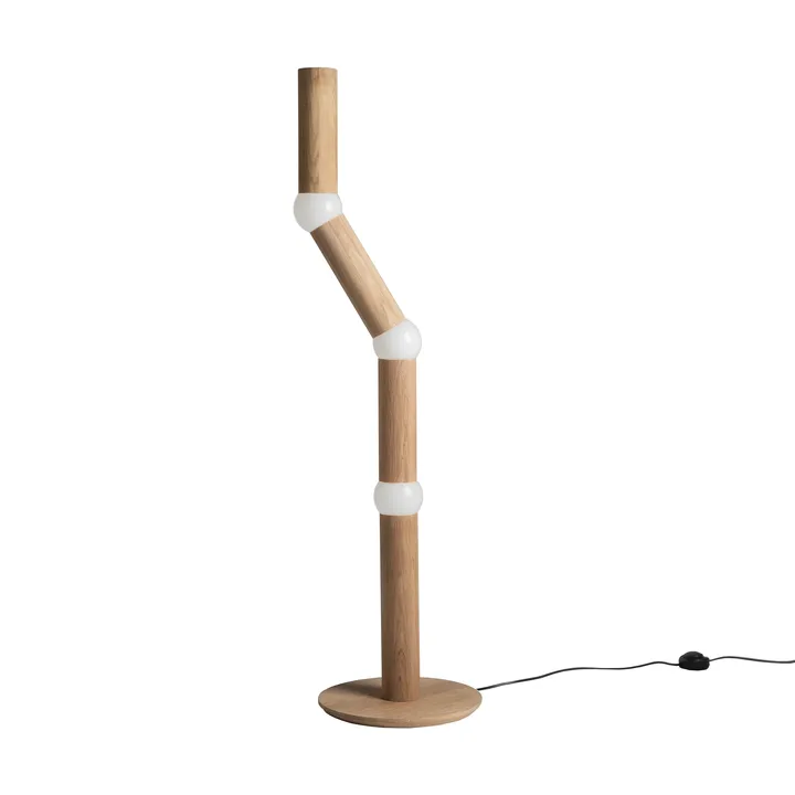 Lightbone落地灯124.3cm - 天然橡木色 - Oblure