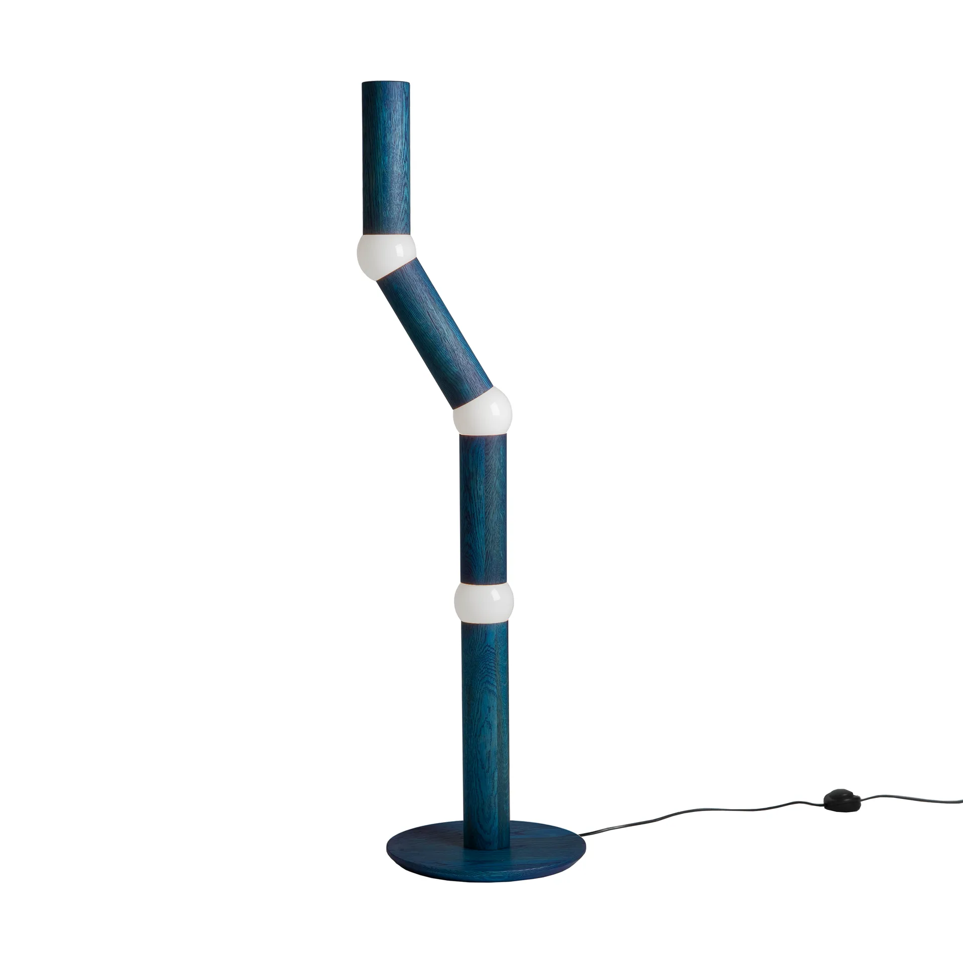 Lightbone落地灯124.3cm, 蓝色橡木色 Oblure