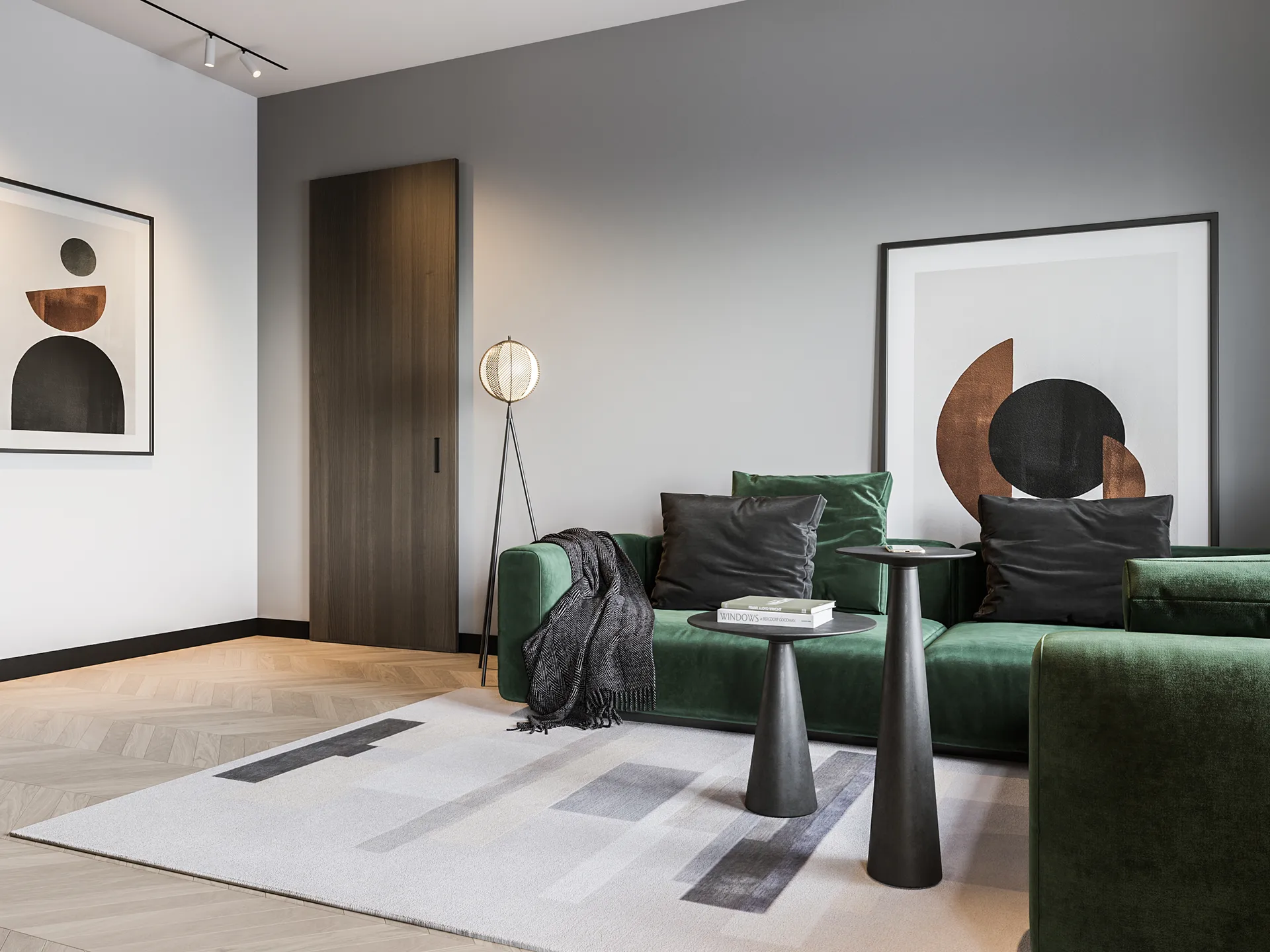 Mondo 落地灯 153 cm, 黑色 Oblure