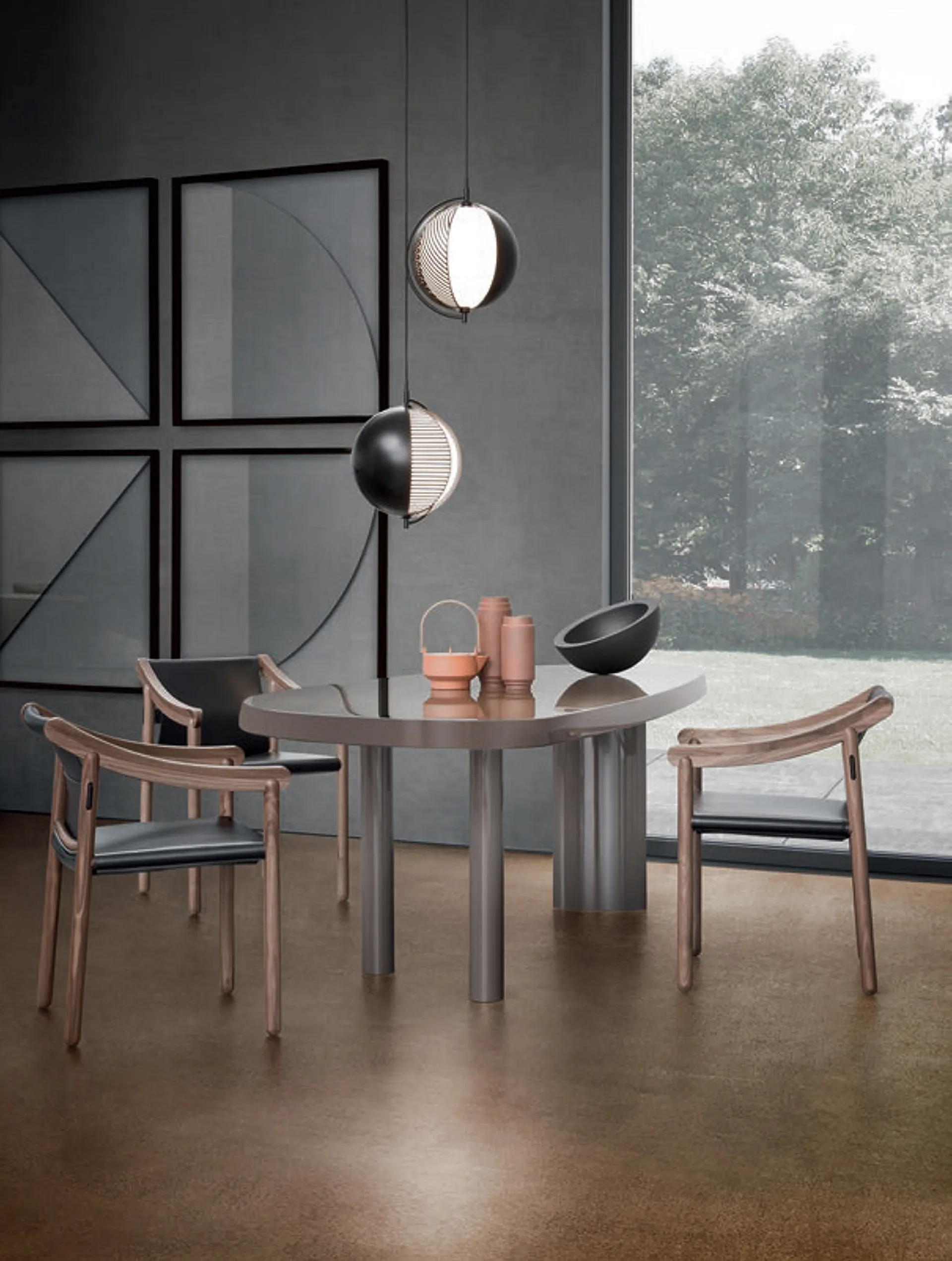 Mondo pendulum Ø28 cm, 黑色 Oblure