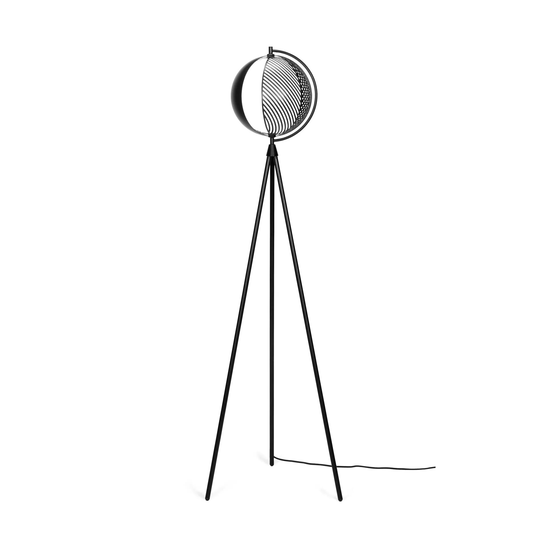 Mondo落地灯153cm, 黑色 Oblure