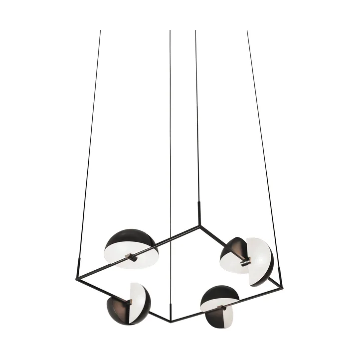 Trapeze quartet吊灯113.5x113.5cm - 黑色 - Oblure