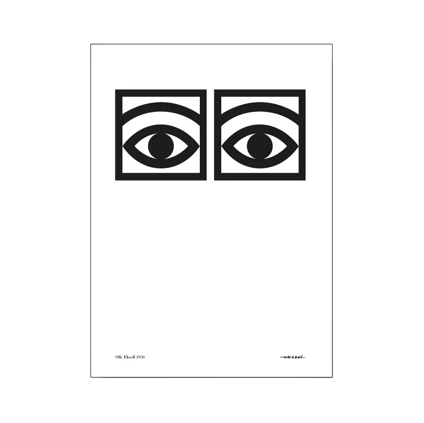 Ögon one-eye 海报, 21x29.7 cm (A4) Olle Eksell