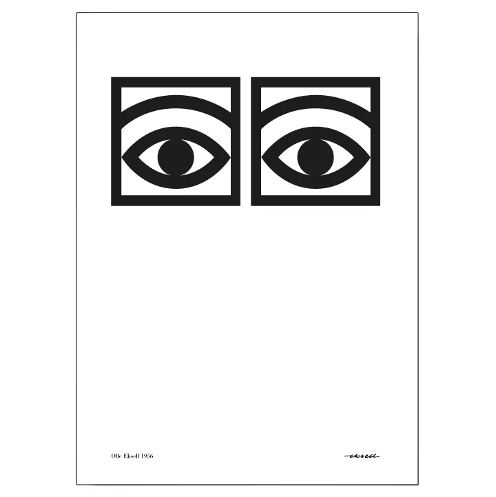Ögon one-eye 海报, 70x100 cm Olle Eksell