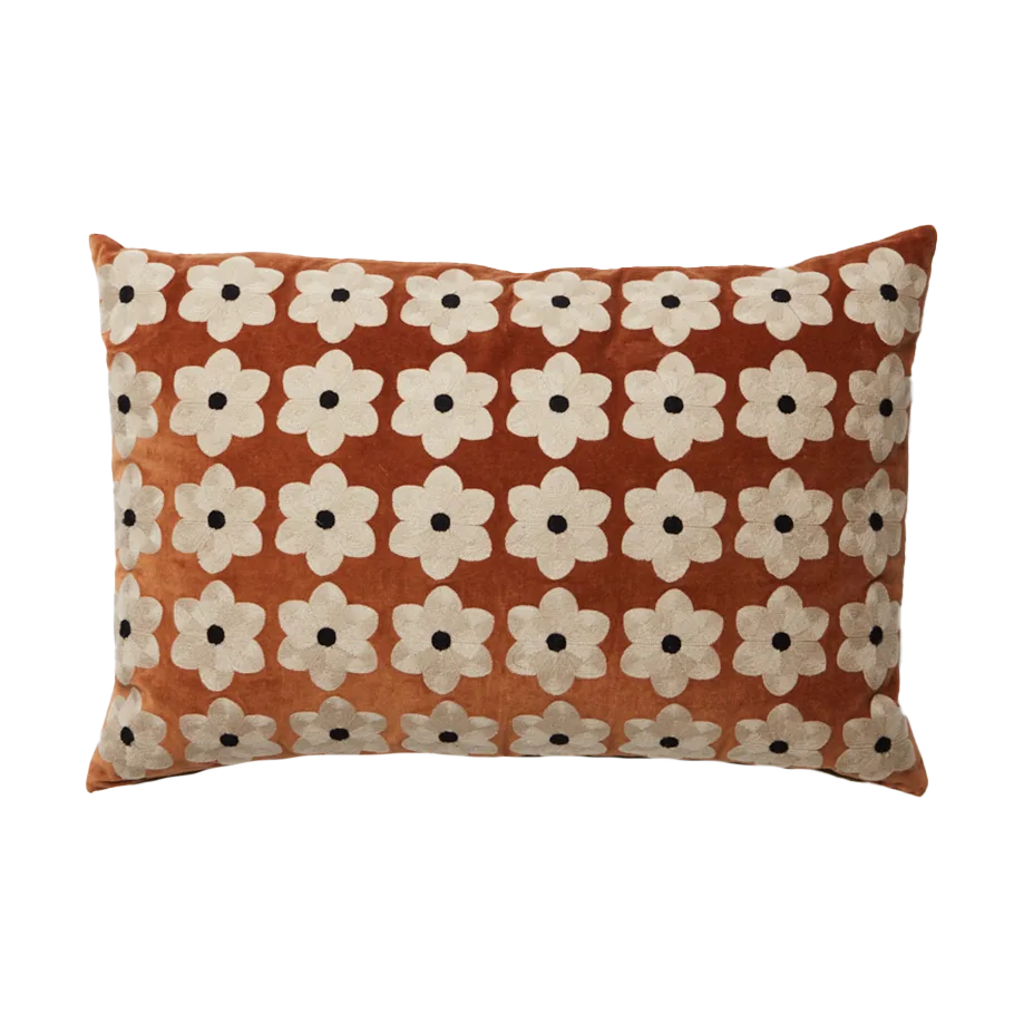 Daisy 靠枕套 40x60 cm, 锈红色 Olsson & Jensen