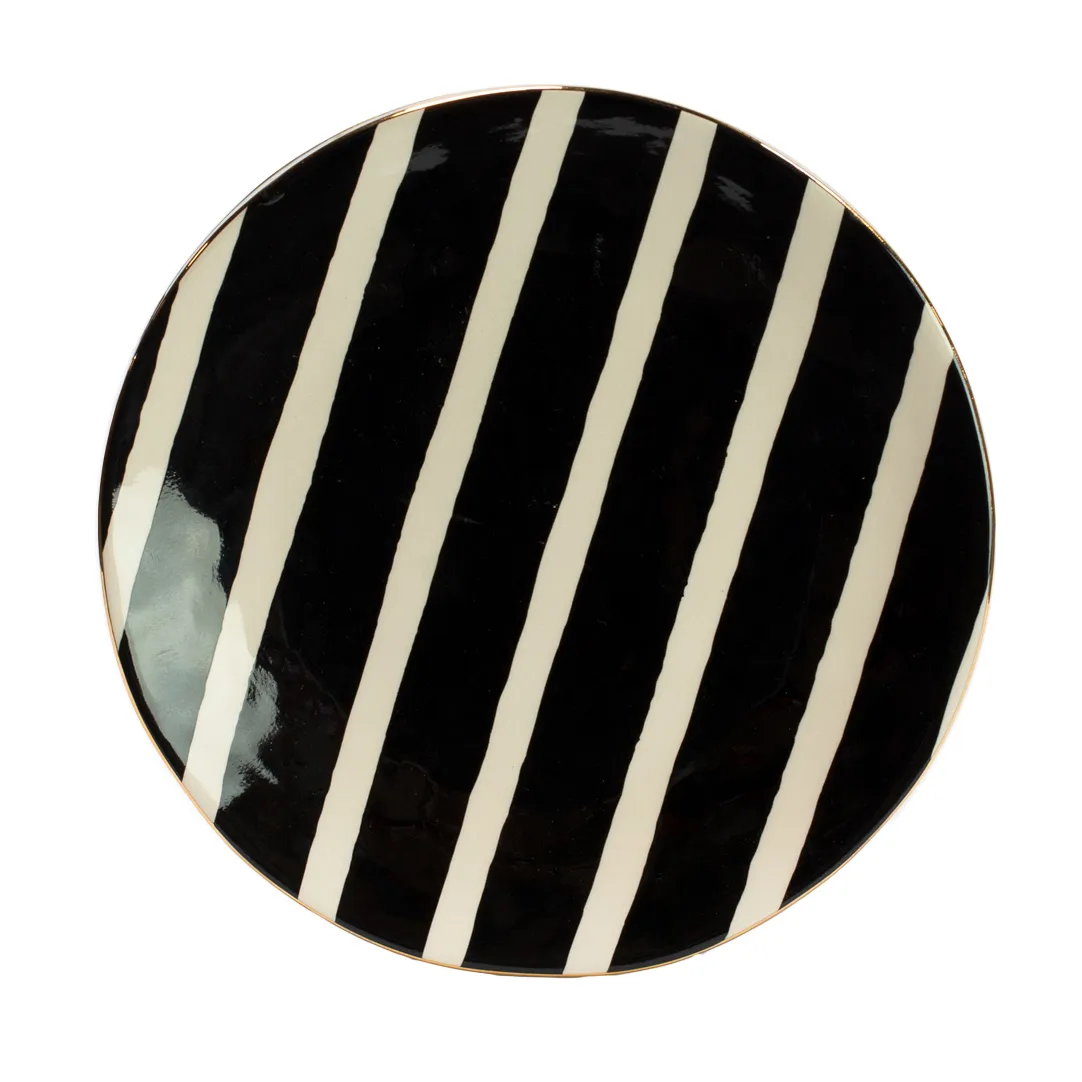 Doris 盘子, 黑色 and 白色-gold Olsson & Jensen