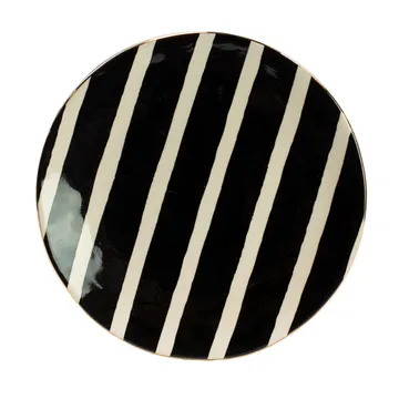 Doris 盘子 - 黑色 and 白色-gold - Olsson & Jensen