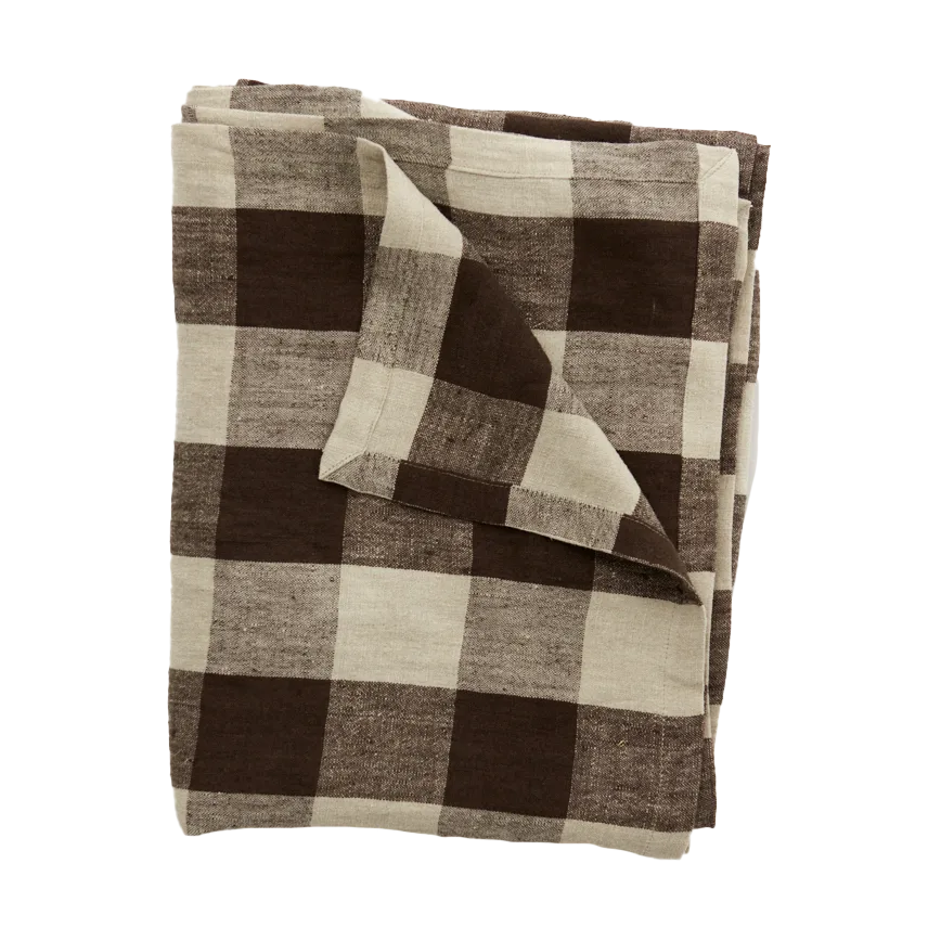 Johanna linen 桌布 150x300 cm, 褐色/原色/自然色 Olsson & Jensen