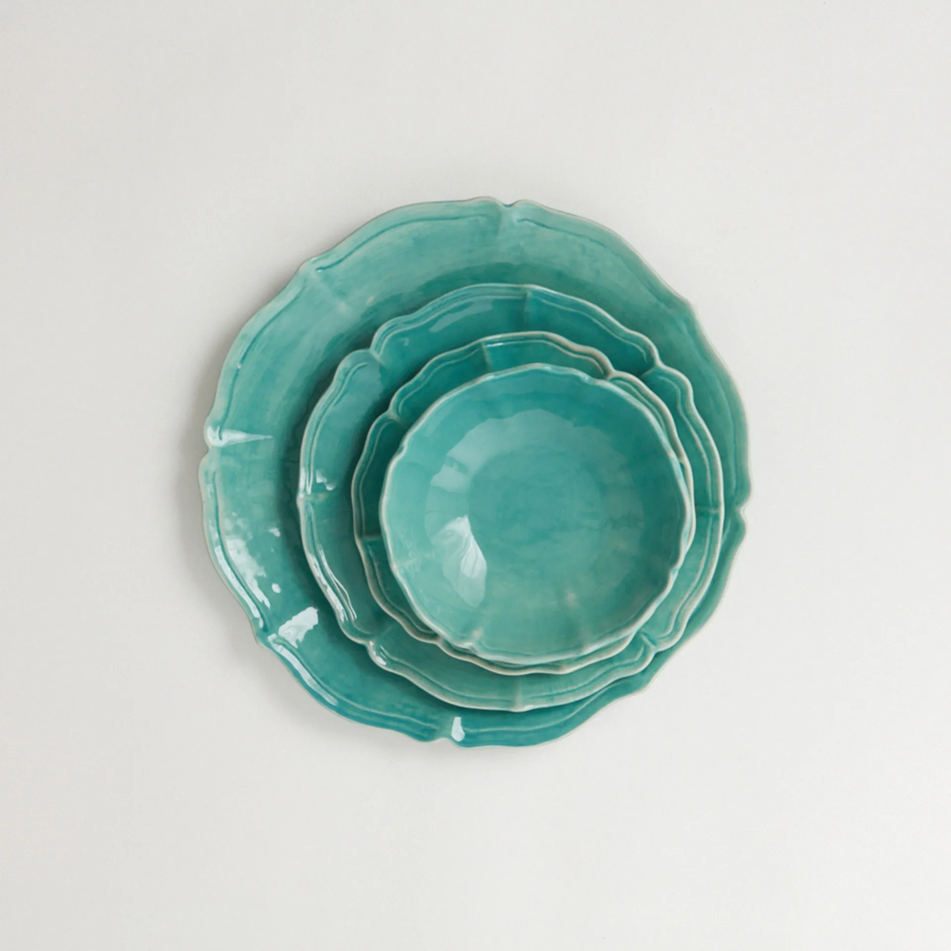 Judith 餐盘 Ø27cm, 绿松石色 Olsson & Jensen