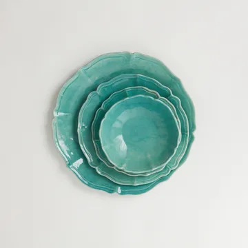 Judith 餐盘 Ø27cm - 绿松石色 - Olsson & Jensen