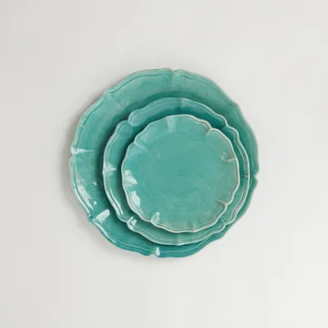 Judith 大餐盘 Ø34cm - 绿松石色 - Olsson & Jensen