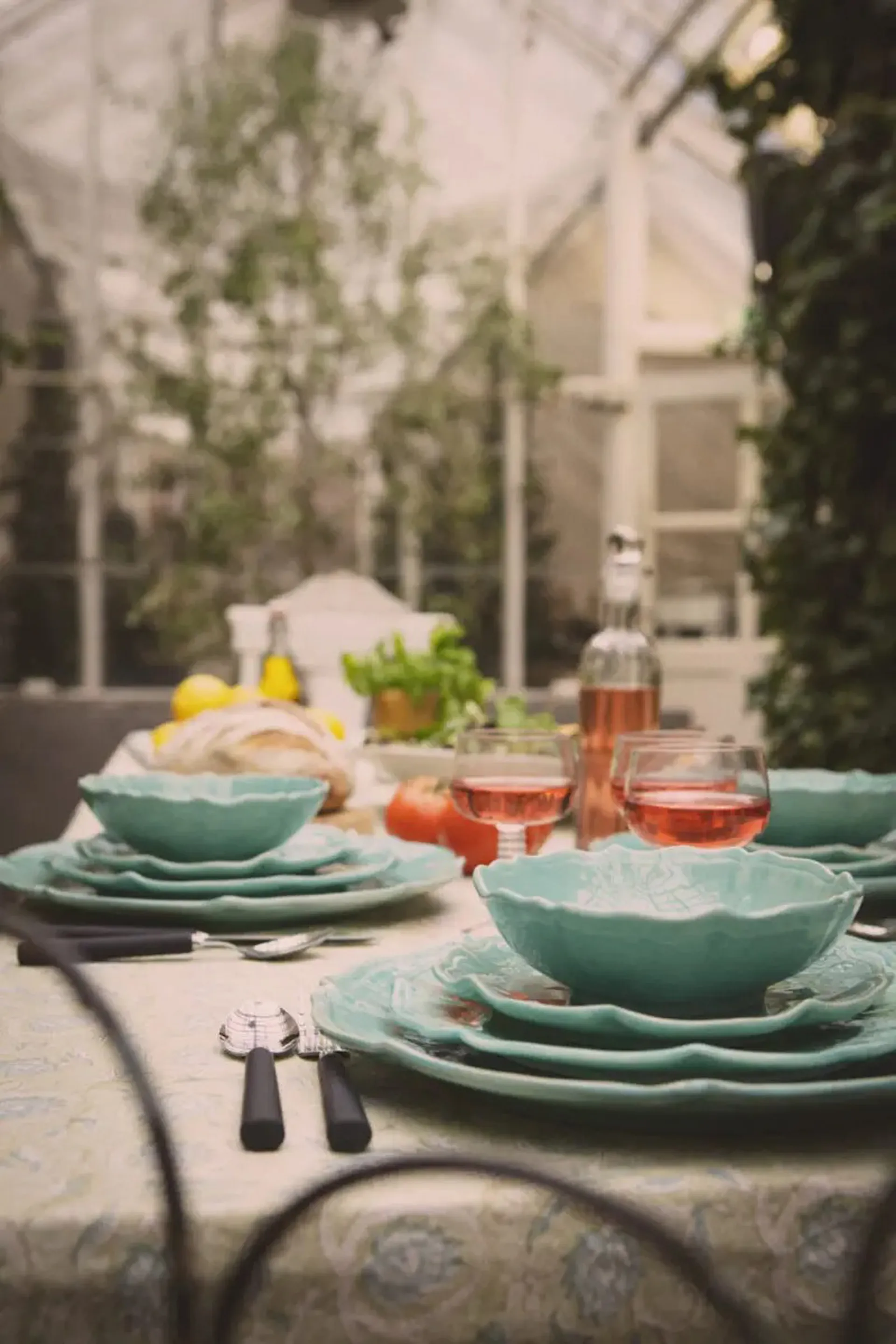 Judith 大 dinner 盘子 Ø34 cm, Turquoise Olsson & Jensen