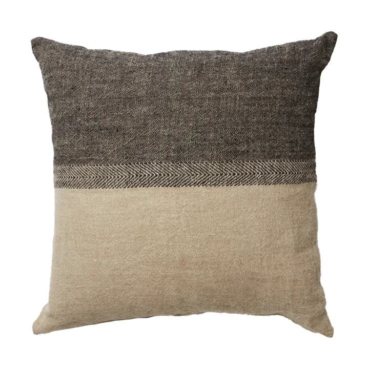 Levi 抱枕套 60x60cm - 黑色_自然色 - Olsson & Jensen