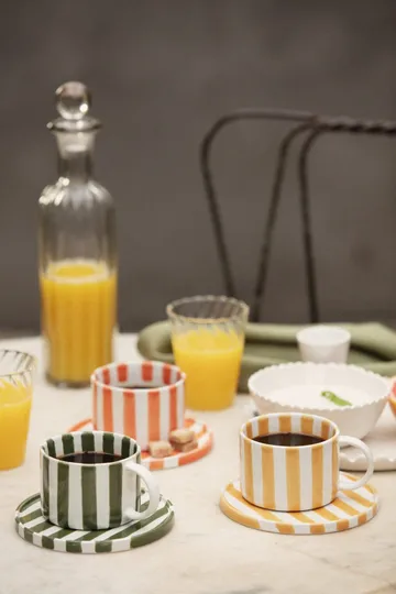 Monica 杯子和碟子 - 黄色 - Olsson & Jensen