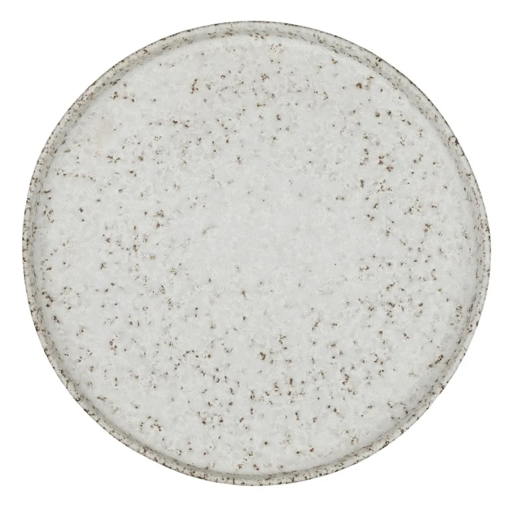 Salt北欧风格餐盘直径26cm陶瓷盘, 米色配白色 Olsson & Jensen