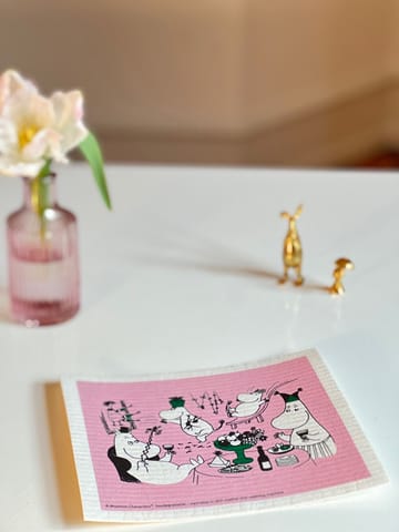 姆明 80 抹布洗碗布 17x20 cm - 粉色 - Opto Design