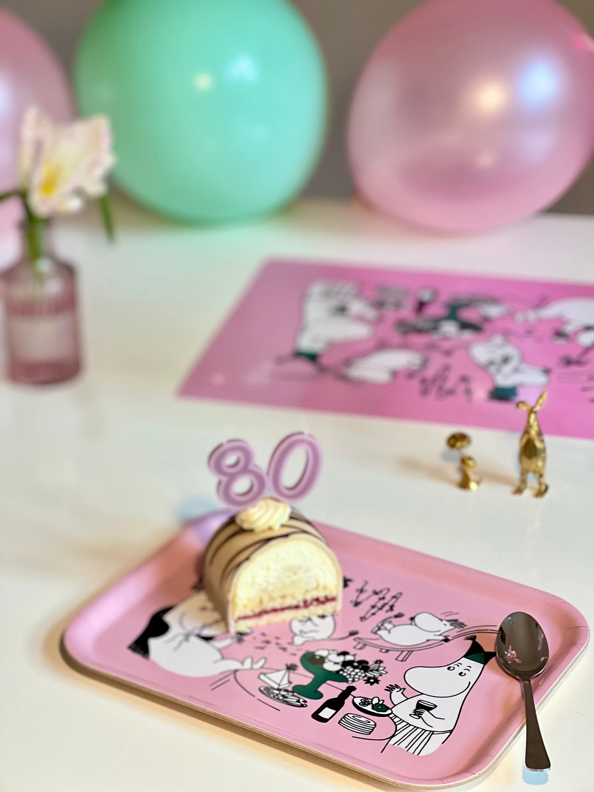 姆明 80 托盘 20x27 cm, 粉色 Opto Design