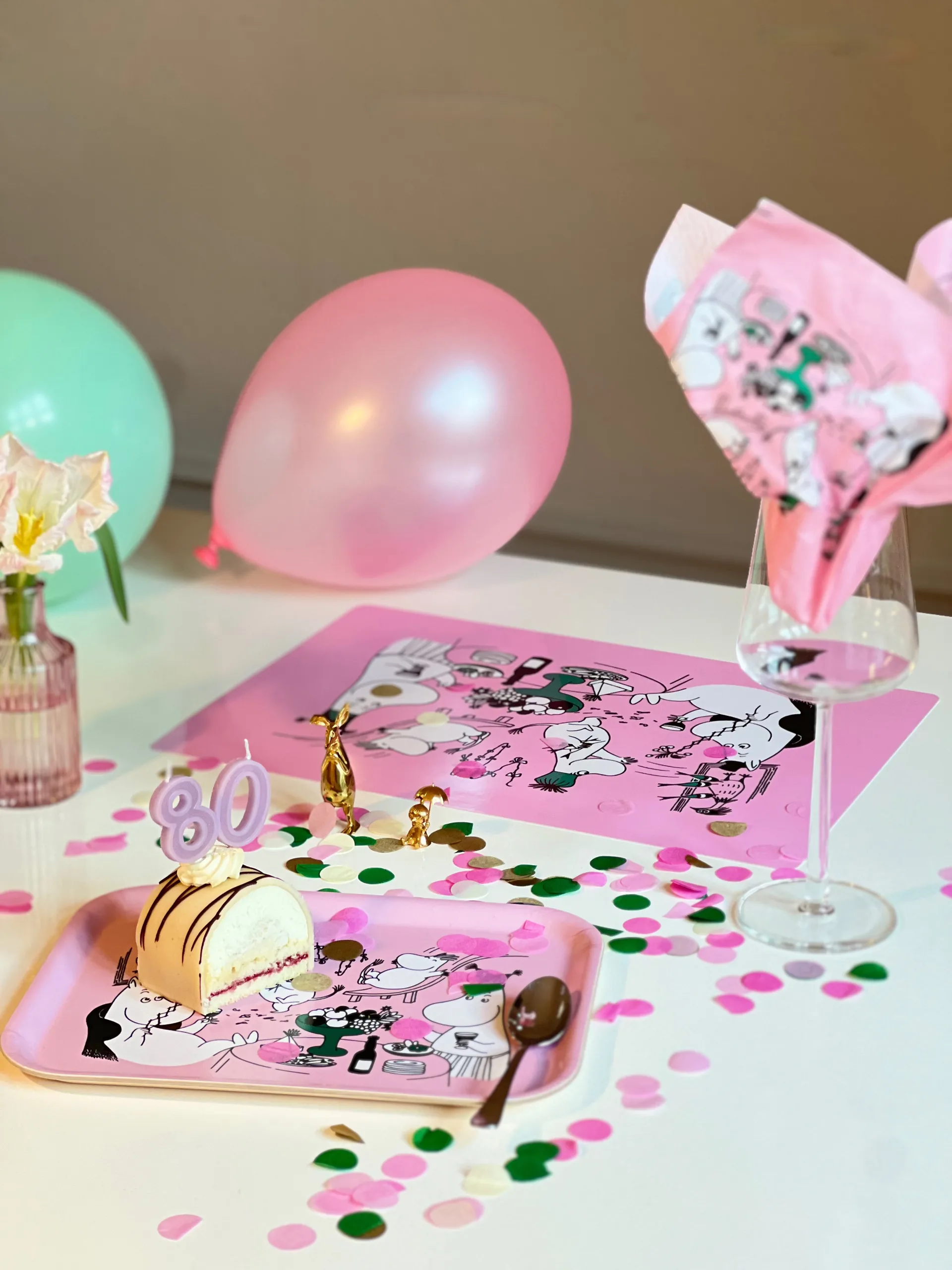 姆明 80 托盘 20x27 cm, 粉色 Opto Design