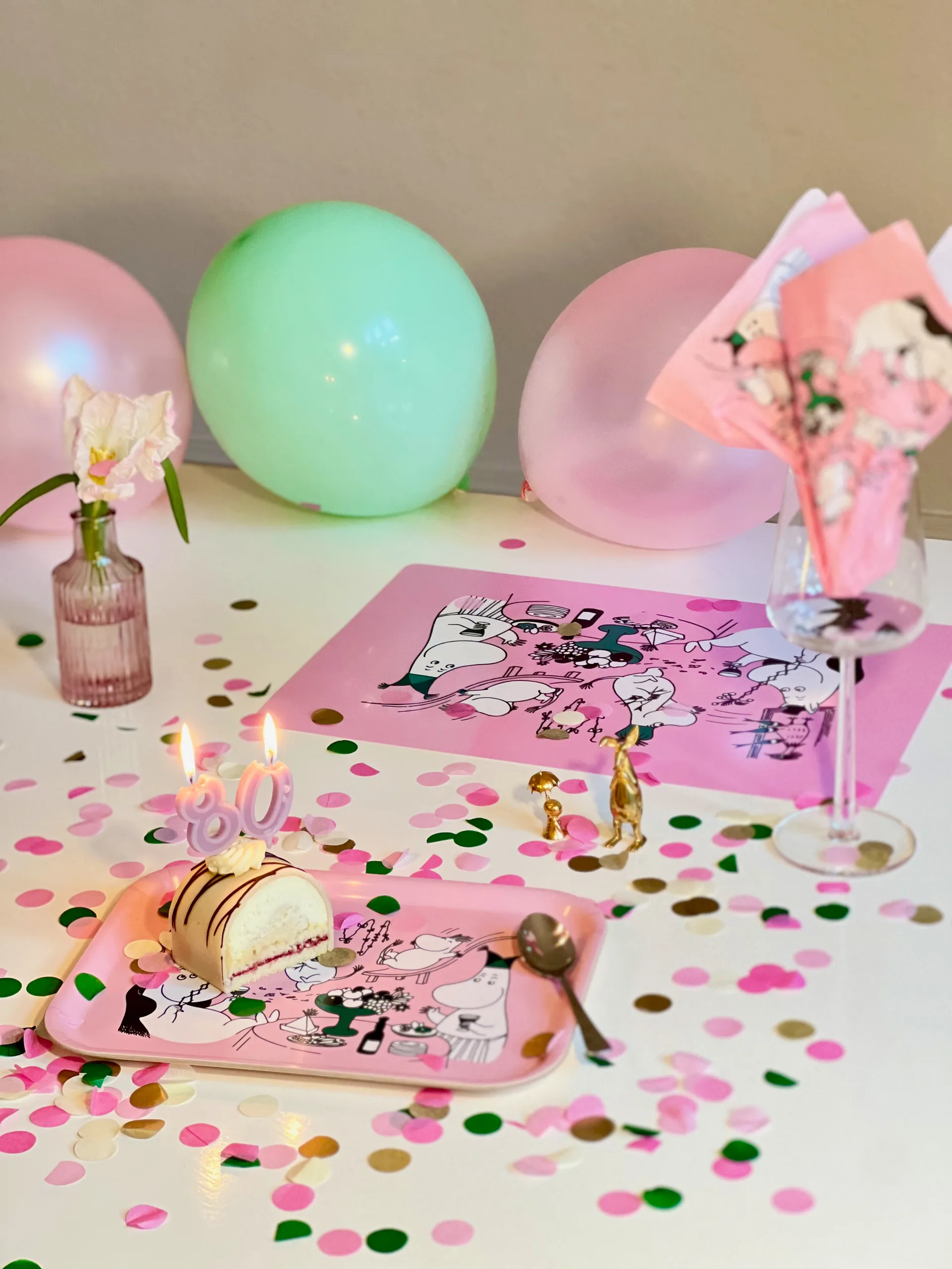 姆明 80 托盘 20x27 cm, 粉色 Opto Design