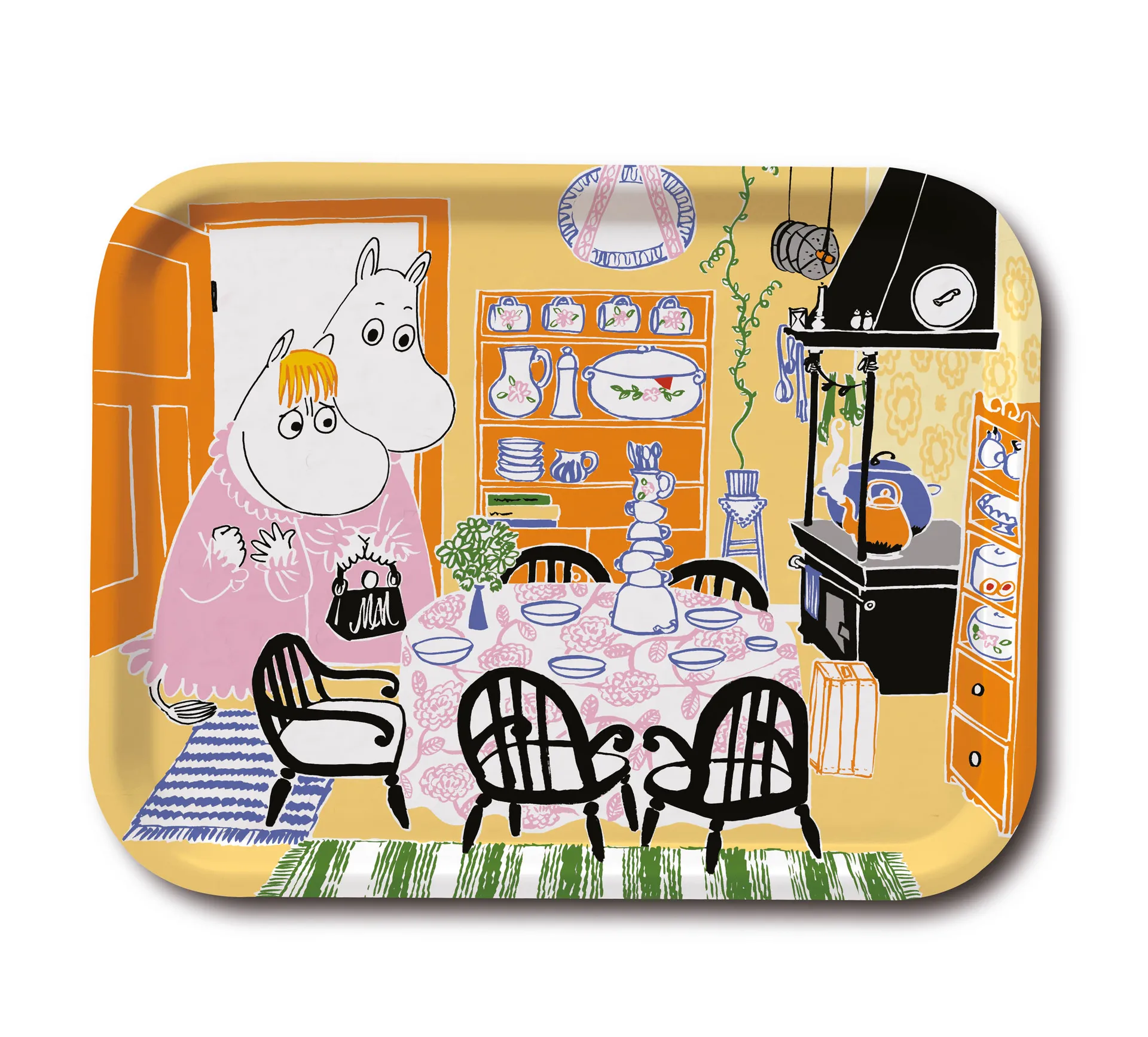 Moomin Kitchen 托盘, 黄色 Opto Design