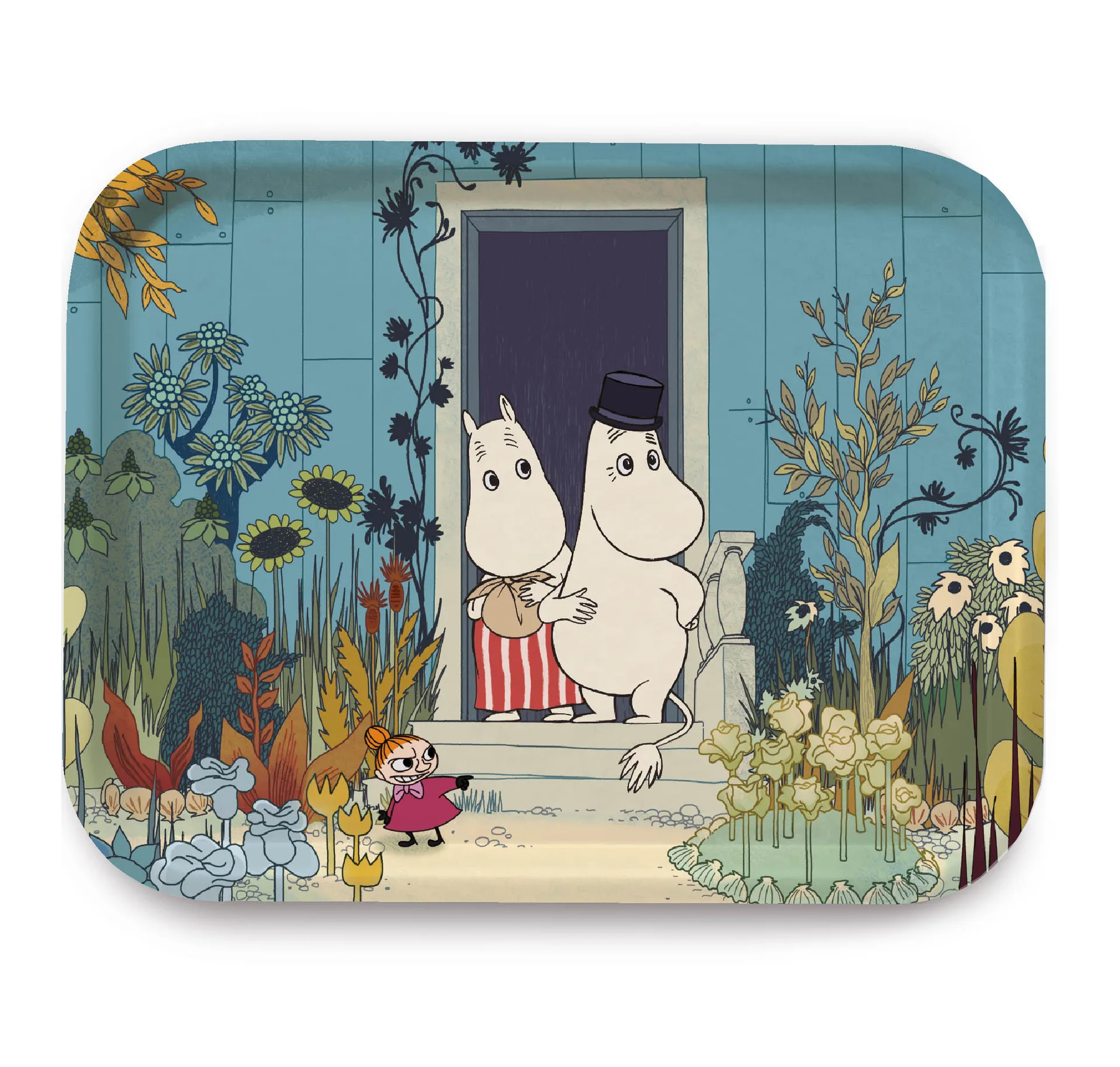 Moomin Riviera Doorstep 托盘, 蓝色-multi Opto Design