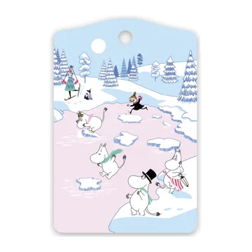 Moomin 切菜板 winter 2022 20x30 cm - 蓝色-白色-粉色 - Opto Design