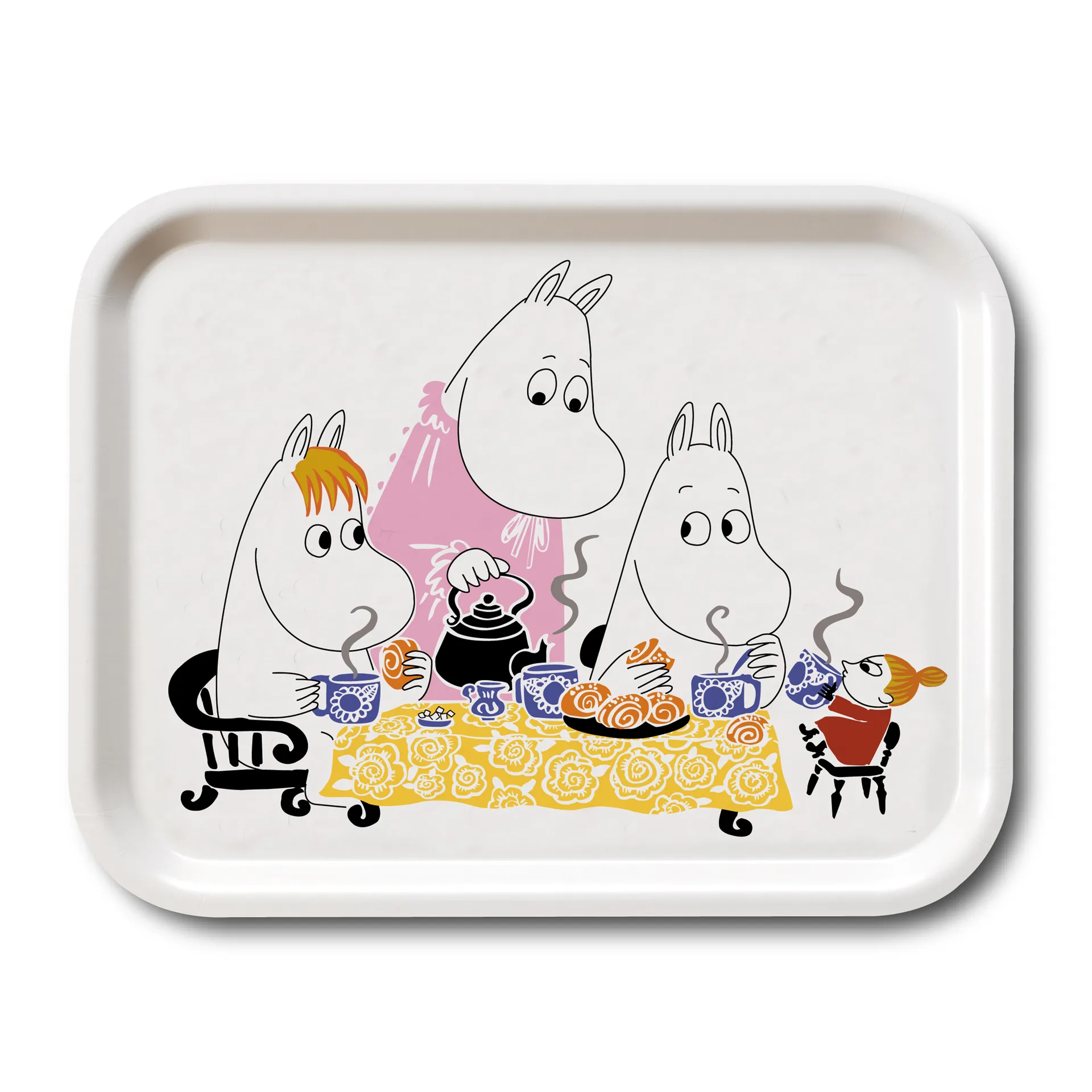 Teaparty Moomin 托盘, 白色 Opto Design