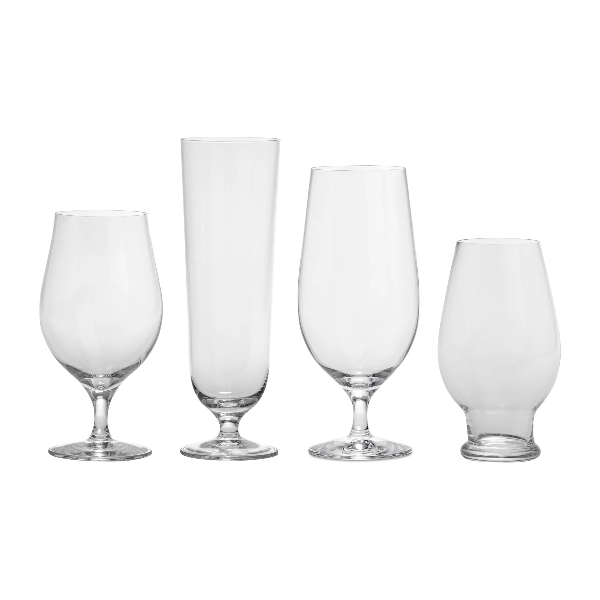 Beer tasting kit 啤酒玻璃杯 4 pieces, Clear Orrefors