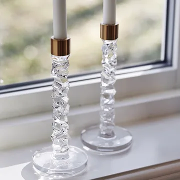 Carat 黄铜烛台 - 高度18.3cm - Orrefors