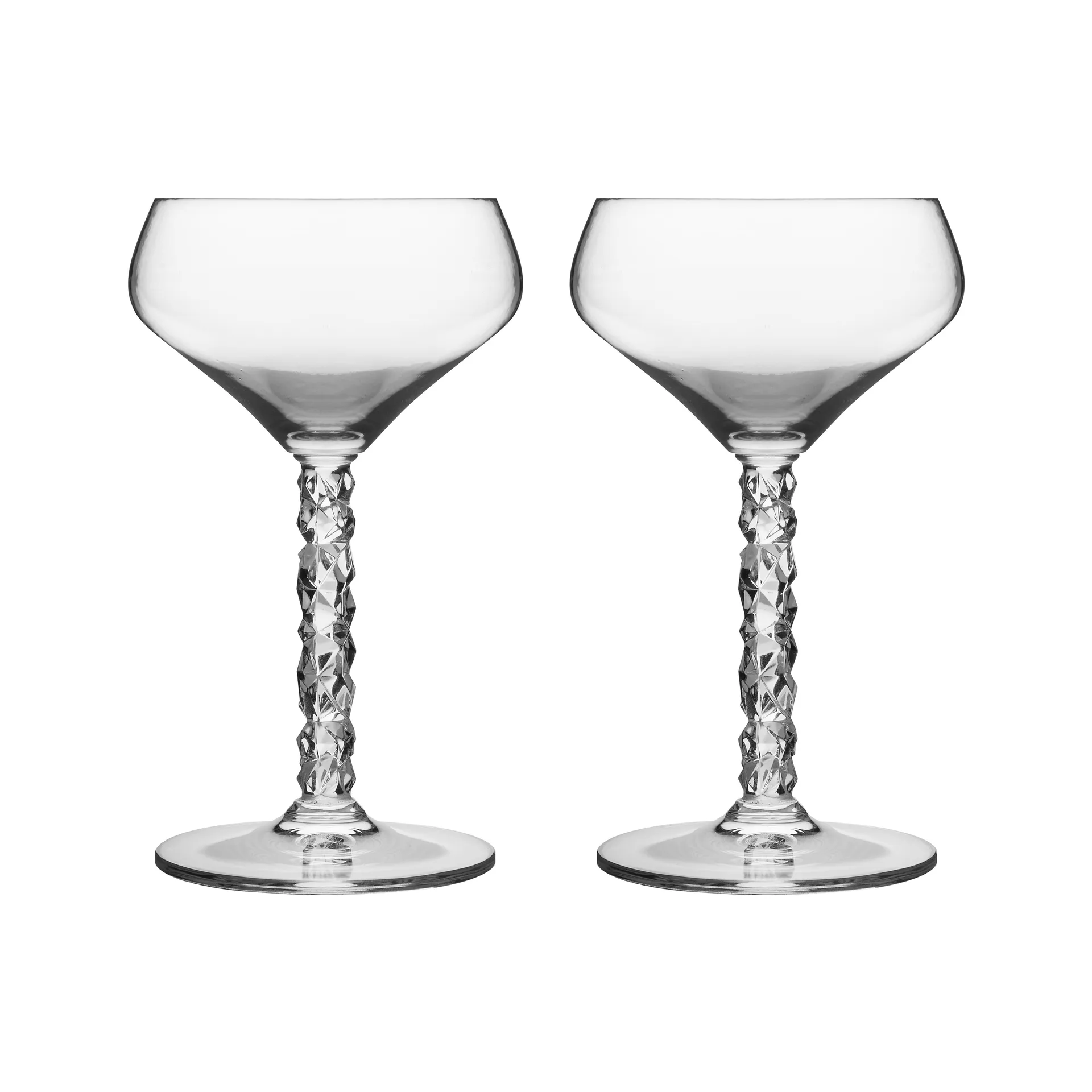 Carat cocktail glass 两件套装, Clear Orrefors