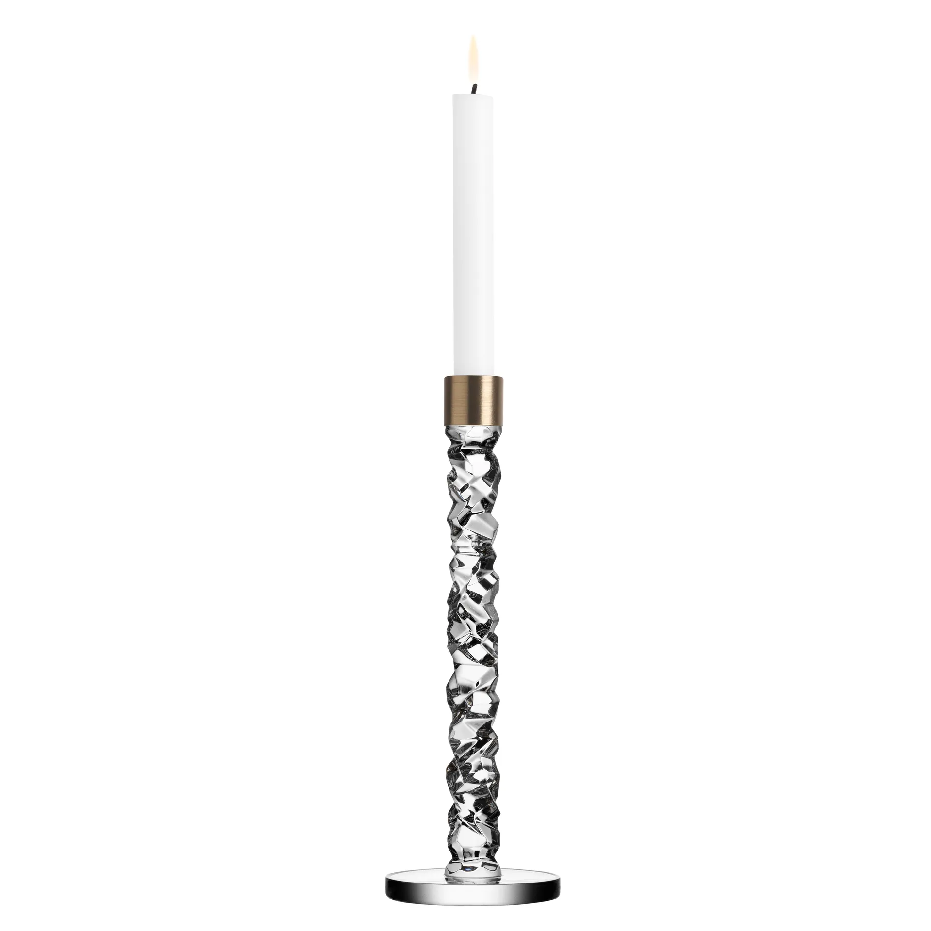 Carat 黄铜烛台, height 29.7 cm Orrefors
