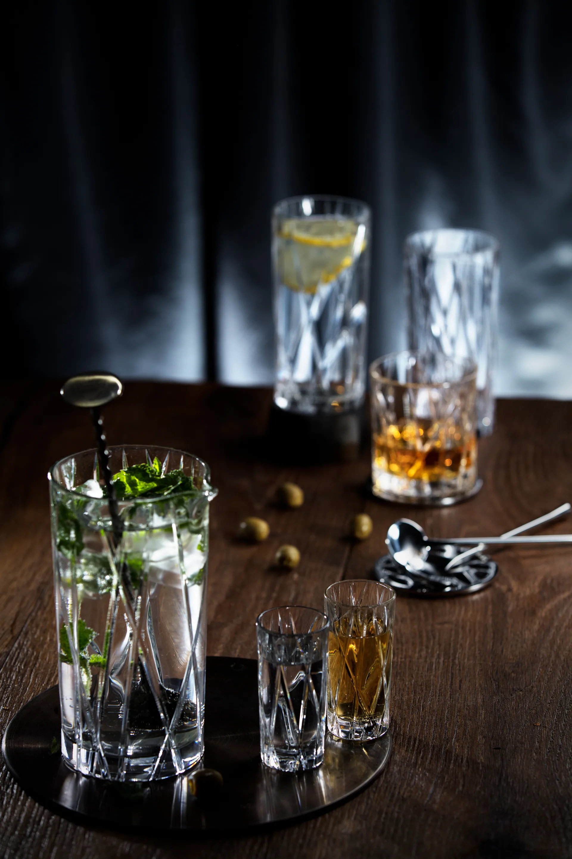 City 搅拌勺 170 mm 两件套装, Stainless steel Orrefors