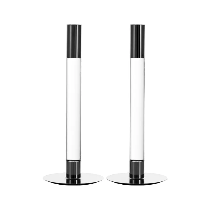 Lumiere 烛棒 26.5cm 2件装 - 透明 - Orrefors